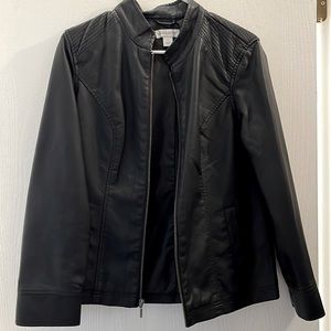 Black Faux Leather Jacket